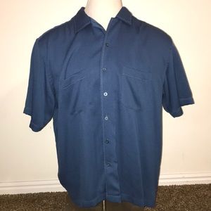 The Havenera Co XL Blue Button-Front Shirt